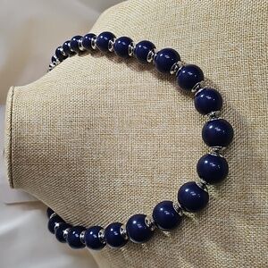 Studio Works Deep Blue Beaded Necklace